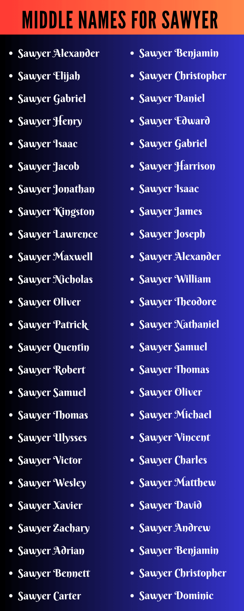 best-middle-name-for-sawyer