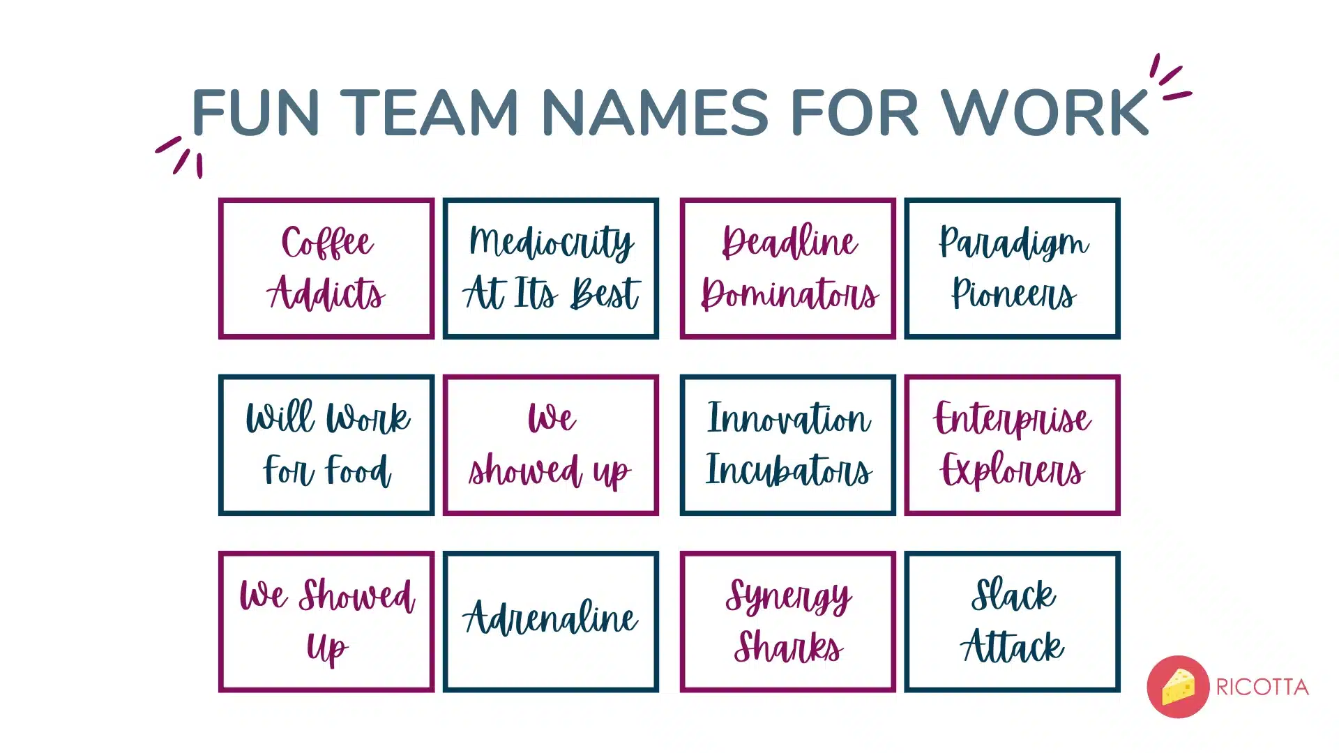 Funny Team Names For Work