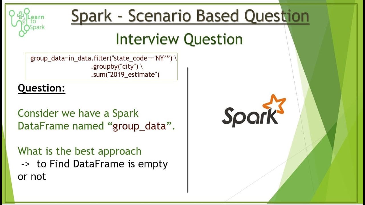 Spark Interview Questions Scenario Based